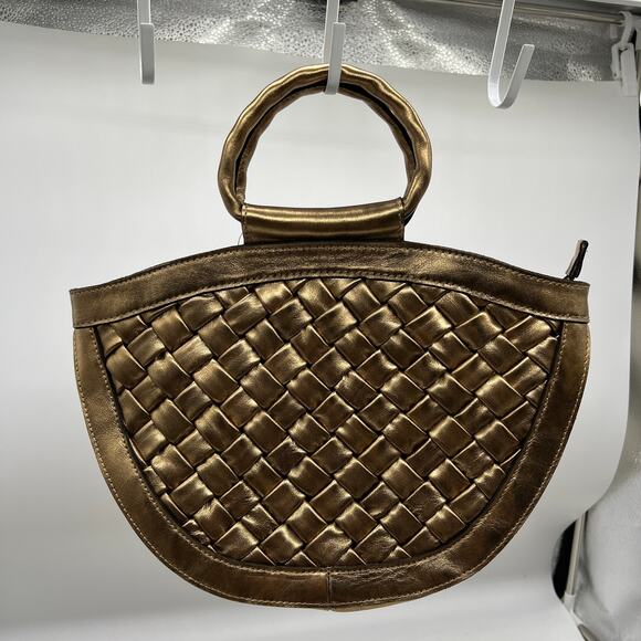 Patricia Nash Leather Ossi Satchel Women Handbags with Crossbody Strap Bronze - Picture 1 of 16